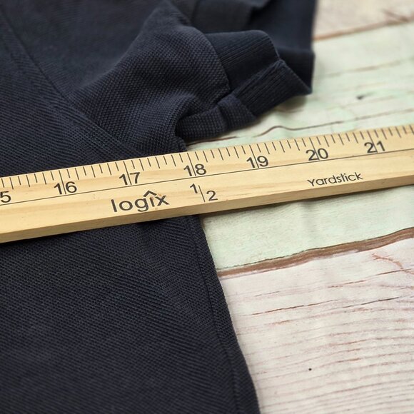 Burberry London Black Polo Shirt Slim Fit S With Nova Check Collar - Picture 6 of 7